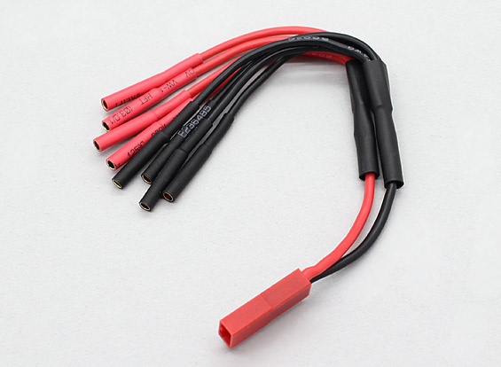 JST to 4 X 2mm Bullet Multistar ESC Quadcopter Power Breakout Cable