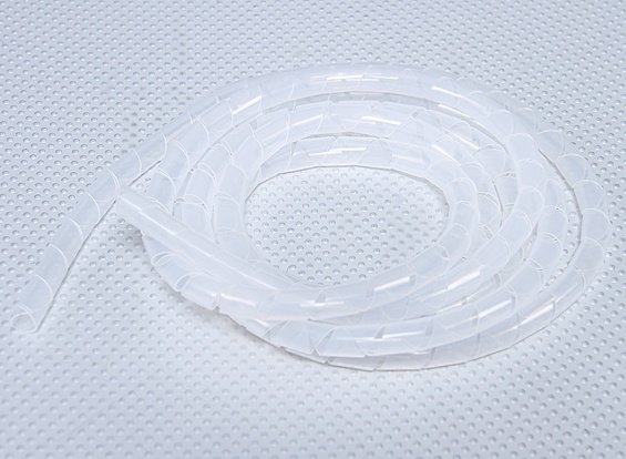 Spiral wrap tube ID 7mm / OD 8mm (Clear - 2 Metre)